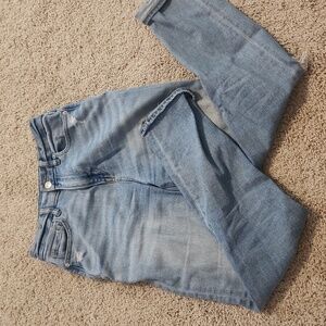 American Eagle Medium Wash Jeans Size 2 Long Stretch Mom Jeans